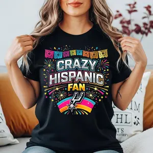 Crazy Hispanic Spurs Fan Shirt, Basketball Fan Tee, Game Day Shirt, Sports Lover Gift, Funny Fan Tshirt, Spurs Supporter Tee