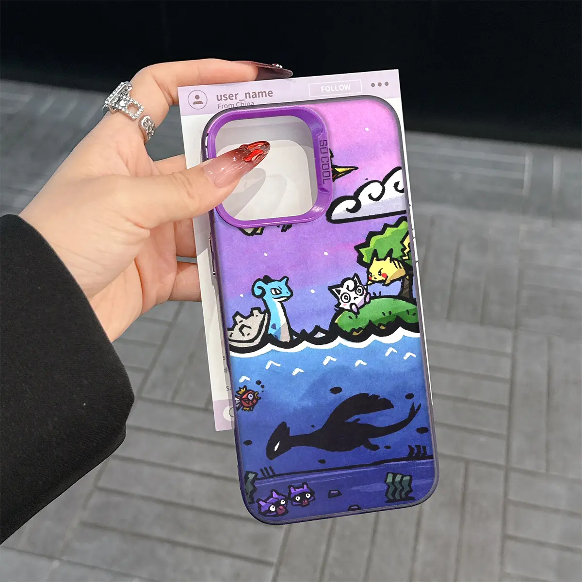 1 cartoon animation phone case, fashionable and creative trendy iPhone phone case, gradient color phone case, suitable for iPhone 17 Pro Max, compatible with iPhone 7-17 series/Pro/Pro Max/Plus/Air/E/Mini/X/XS/XR