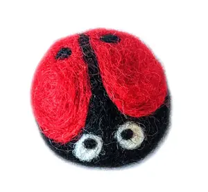 Gina the Ladybug (100% Wool) Dryer Ball(s)