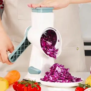 Multifunctional Rotary Kitchen Grater for Efficient Vegetable Slicing and Shredding