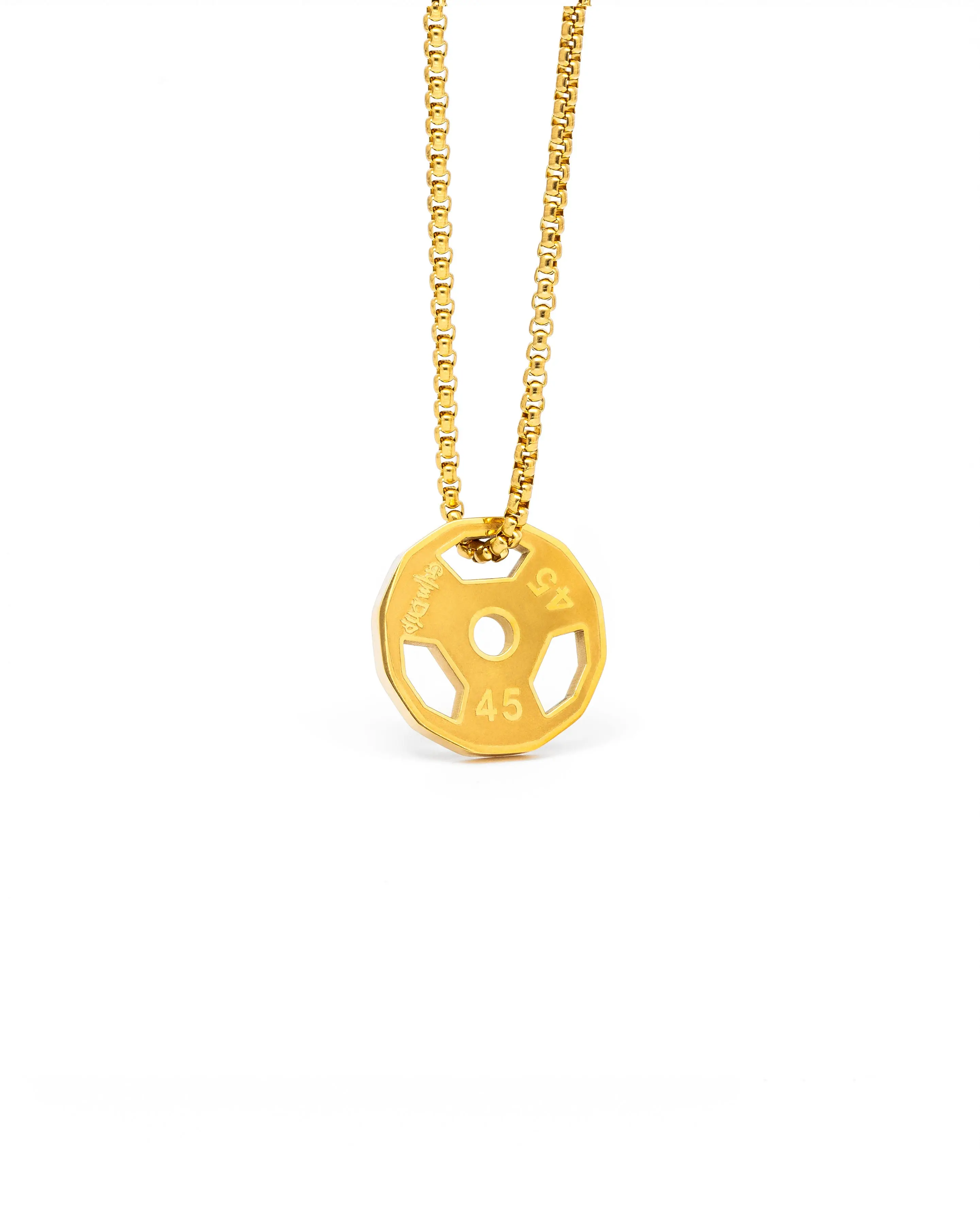 45lb Gym Plate Necklace