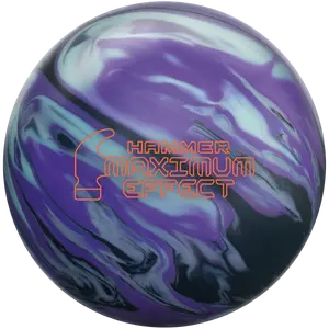 Hammer Maximum Effect Bowling Ball - Black/Lime/Silver/Purple