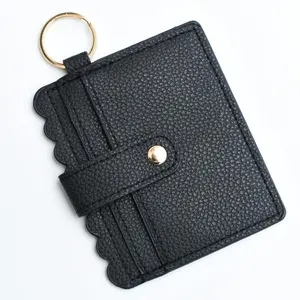 Women's PU Leather Card Holder, Multi-Card Slot Wallet, Student ID & Bus Card Case Organizer
