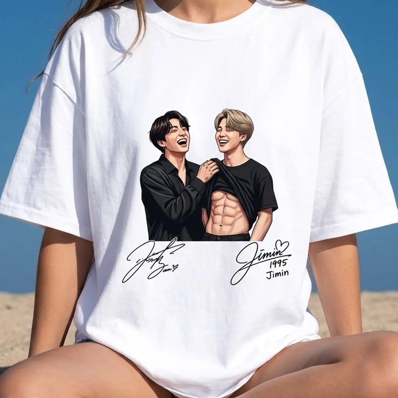 Cute Couple Fan Art Bangtan Members Arirang Tracklist 2-sides Unisex Heavy Cotton Tee, Bangtan Concert World Tour Merch & Gift 2026, Bangtan 2026 Album Songs Concert Tee YP0