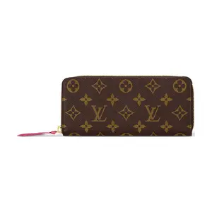 Louis Vuitton Clémence Long Leather Wallet for Women in Brown