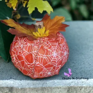 Foam/Ribbon pumpkin