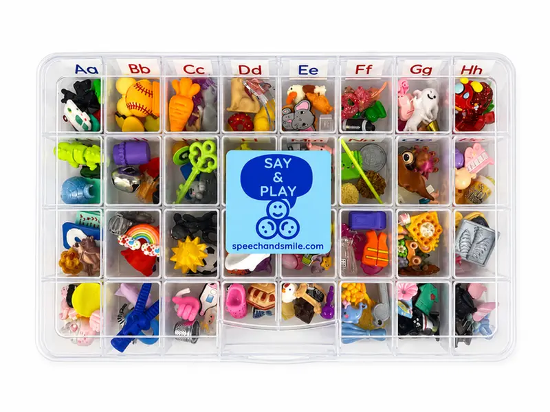 Alphabet Mini Objects Phonics & Digraph Kit | Montessori and Speech Therapy Sound Objects