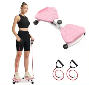 Home Gym Twist Exercise Board – Core & Balance Workout Disc with Resistance Bands
