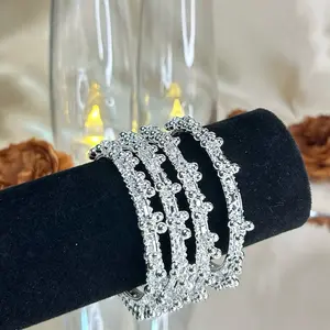 Beautiful Set Of 4 Metal Kashmiri Ghungroo Bangles
