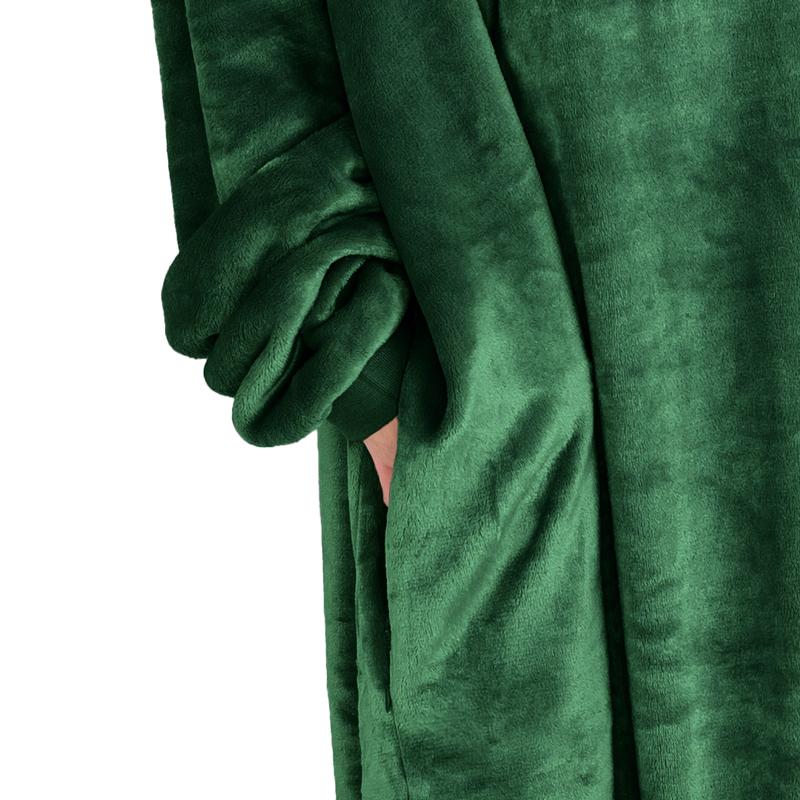 The Bare Homey - Youth Wearable Blanket - Microplush Side Pockets - Long Length