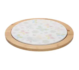Temp-tations 15 Lazy Susan with StonewareInserts,All A Flutter