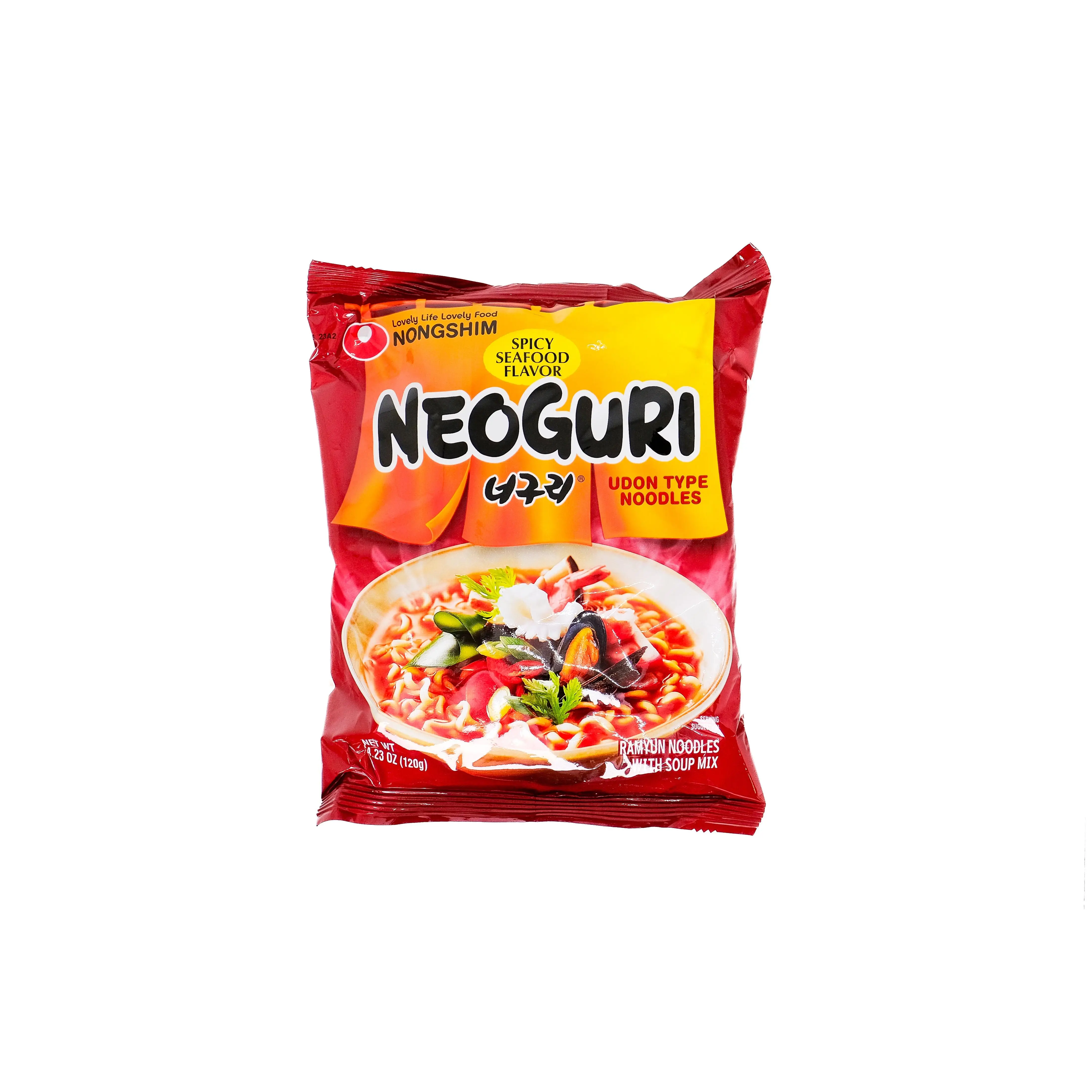 Nongshim Neoguri Spicy Seafood Instant Ramen Noodle Soup Style (12 Pack / 18 Pack / 24 Pack)