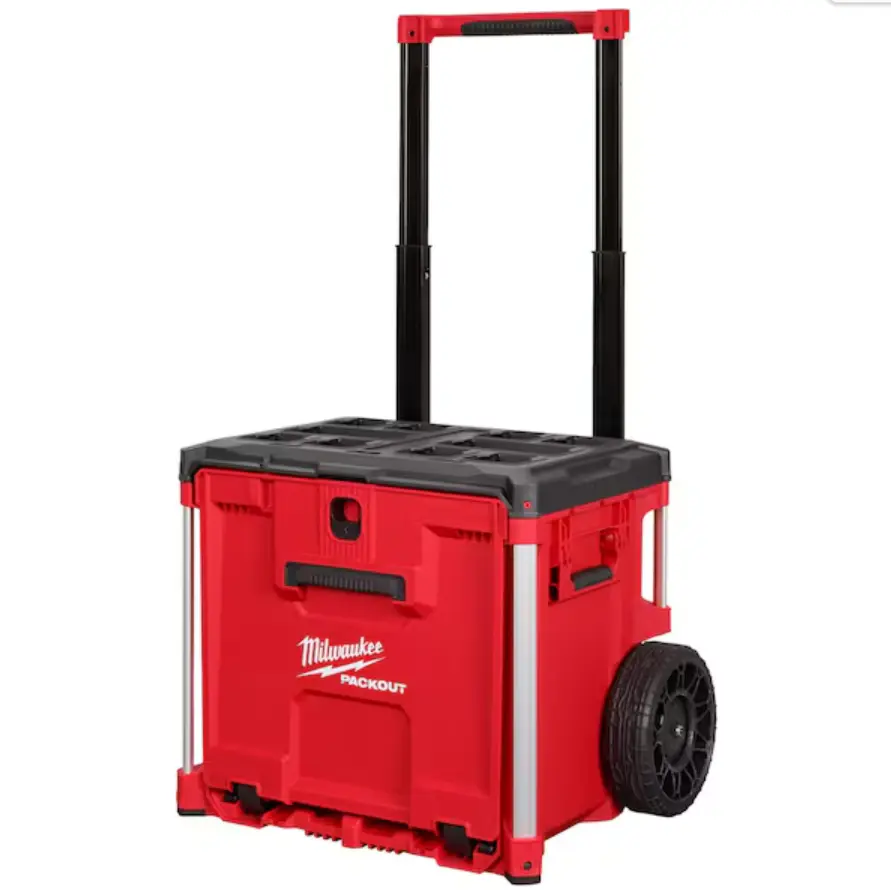Milwaukee PACKOUT Rolling Drawer Tool Box - Heavy-Duty Modular Rolling Tool Storage Box with Easy-Access Drawers, Portable Organizer for Garage, Workshop & Jobsite 48-22-8420
