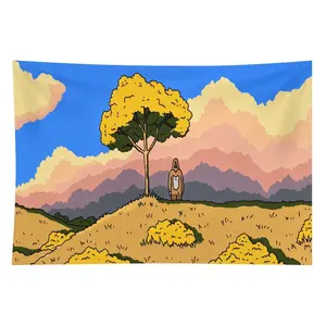 3x5FT Polyester Sassy the Sasquatch Tapestry - Vibrant Tree Design Wall Hanging, Durable Fabric, Ideal for Bedroom & College Dorm, Great Holiday Decoration Gift summerwins