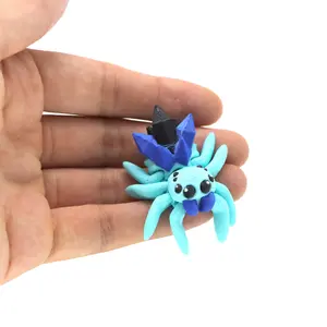 3D Printed Toy Jointed Spider Model, Colorful Animal Figure, Cartoon Spider Ornament, Interactive Plaything, Perfect Gift Idea