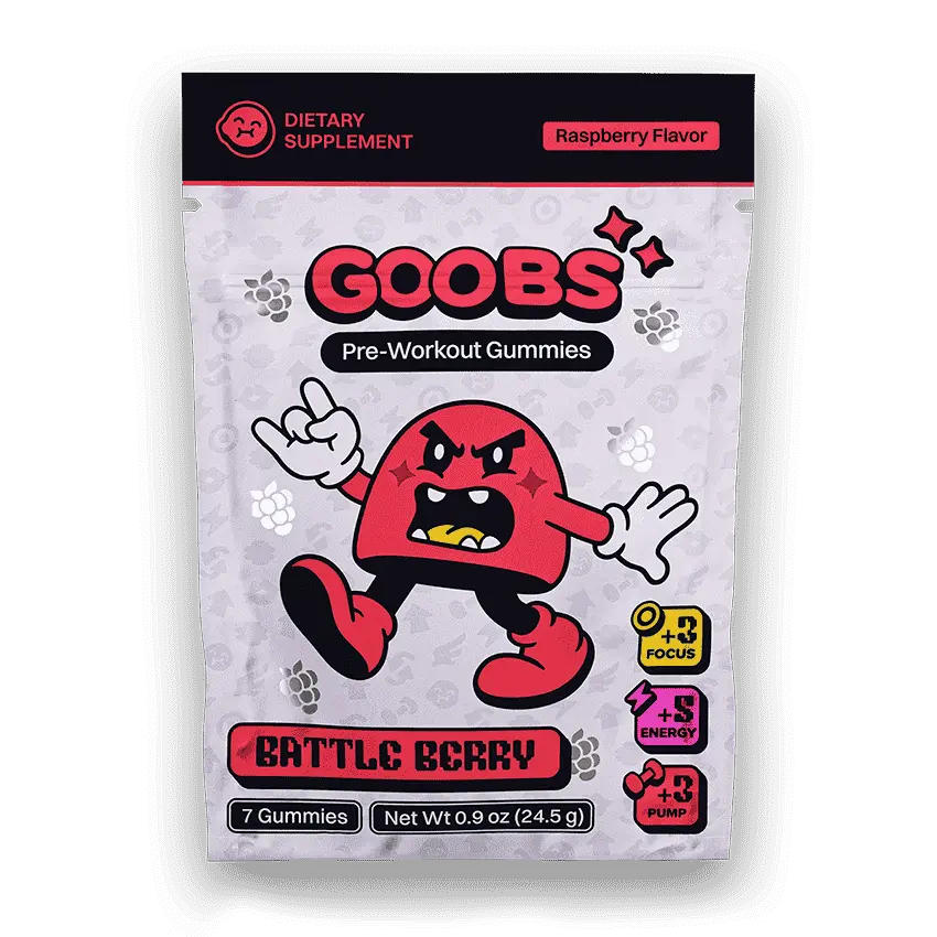 Battle Berry (raspberry) - Pre-workout Gummy