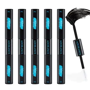ADORANCE Waterproof Eyelash Glue (5-Count Pack), 2-in-1 Long-Lasting Lash Bond and Seal Glue, Sweat-Proof Eyelash Extension Glue for Cluster Lashes, Waterproof Eyelash Clusters