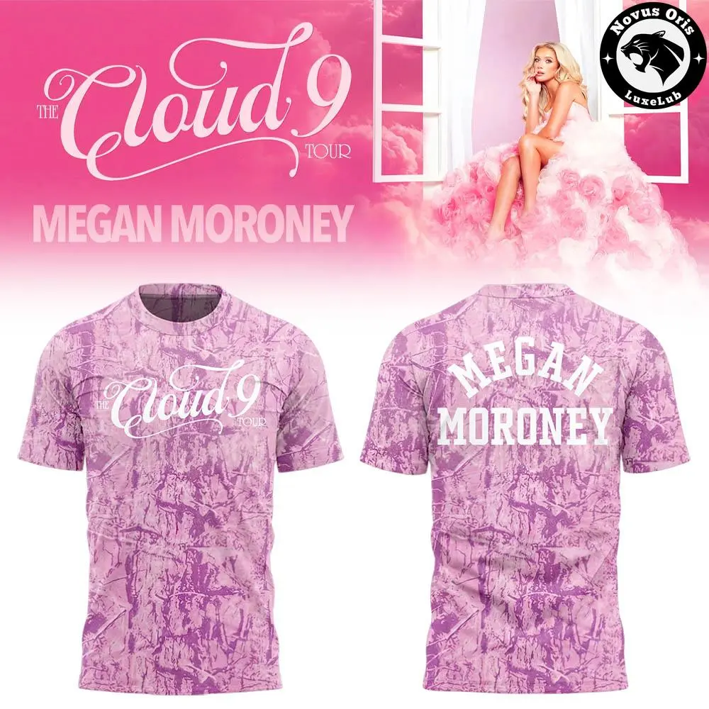 Megan Moroney The Cloud 9 Tour 2026 Pink Camo Graphic T-Shirt