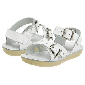 White Sweetheart Sandals - Sun-San Saltwater Shoes for Kids