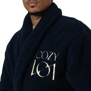 Cozy 101 Navy Chunky Robe-Unisex