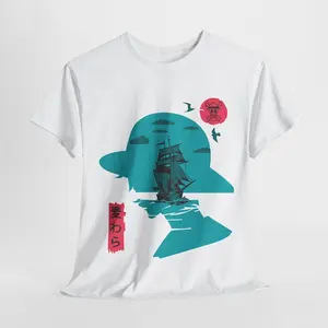 Straw Hat Pirate T-Shirt - One Piece-Inspired Shirt - Unique Anime Graphic Tee for Fans of Luffy and the Grand Line Adventure