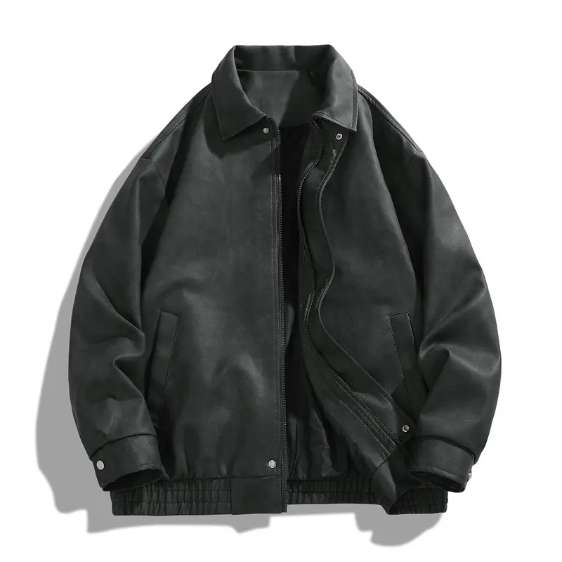 2000s leather jacket mens - TikTok Shop