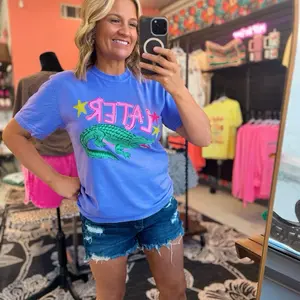 Later Gator Front & Back Violet Comfort Color Tshirt  T-shirt, Summer Tshirt, Trendy Tshirt, Viral Tshirt, Oversized