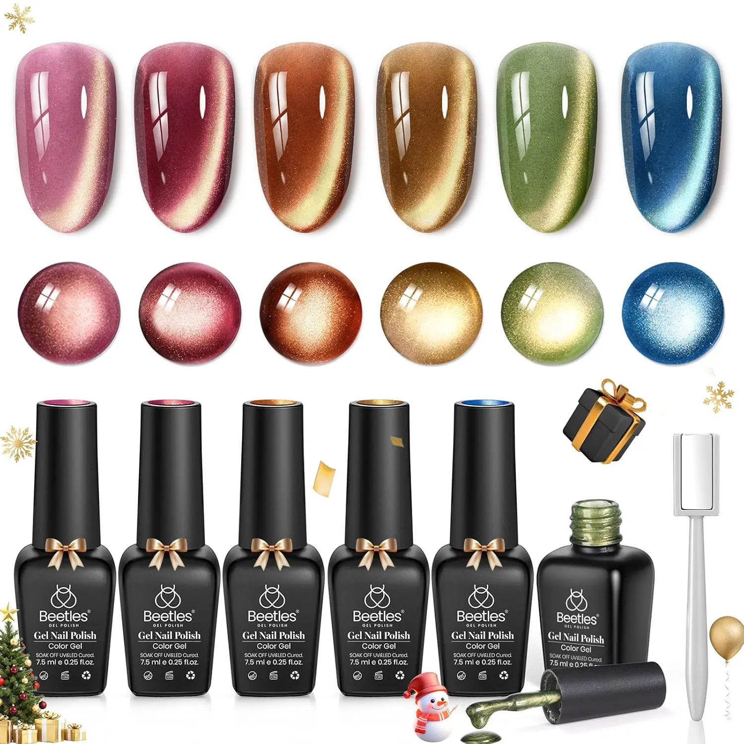 Golden Mirage-6 Colors Glitter