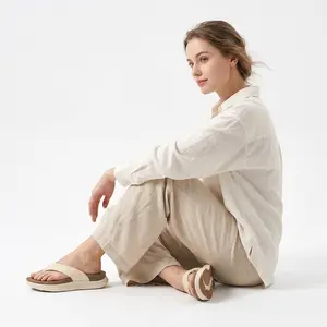 Women's Orthopedic Flip Flops with Arch Support | Plantar Fasciitis Deep Heel Cup Thong Sandals Thick Cushion Walking Shoes