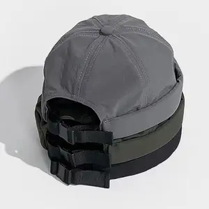 Quick Dry Brimless Hat Lightweight Daily Beanie Mesh Beanie Docker Cap Sailor Rolled Cuff Harbour Hat Casual Hip Hop Skullcap