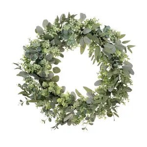 Puleo 30" Eucalyptus Spring Wreath With  Creepig Jenny