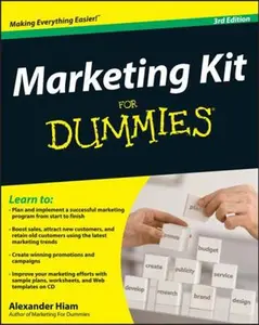 USED-Marketing Kit for Dummies [With CDROM] by Hiam, Alexander (Hardcover)
