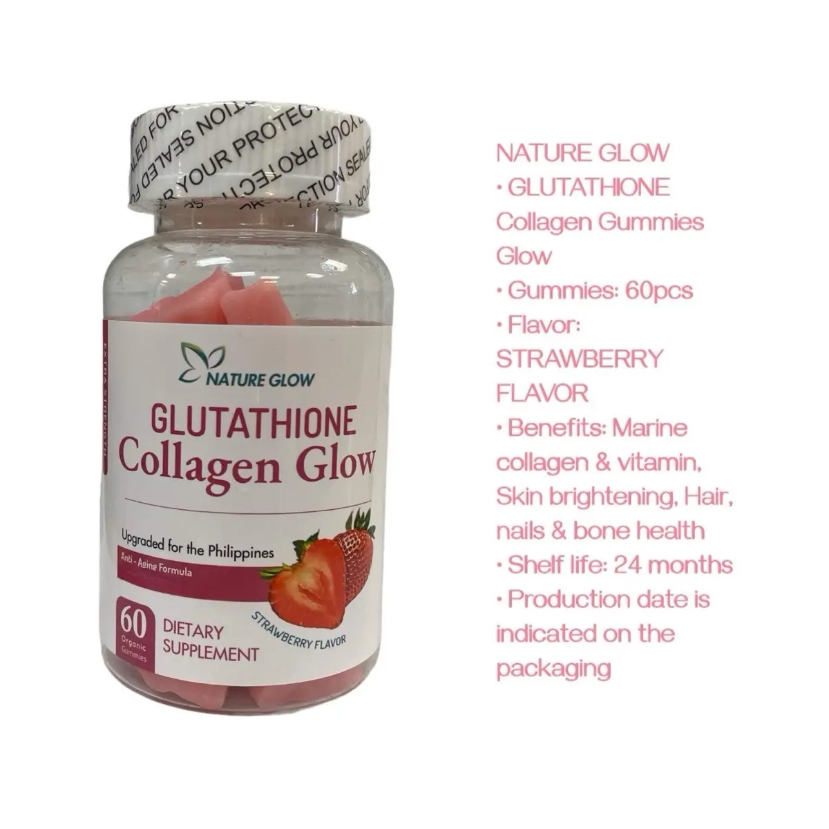 Nature Glow Glutathione Collagen Glow Chewable Gummies, 60 count Dietary Supplement NR900 NAD - TikTok Shop Nature Glow Glutathione Collagen Glow Chewable Gummies, 60 count Dietary Supplement NR900 NAD - TikTok Shop