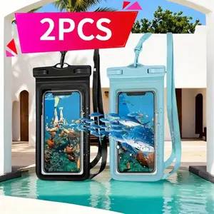 2pcs Mobile Phone Waterproof Bag with Touchscreen Swimming Function, Sealed And Waterproof to Prevent Water from Entering Your Phone, Suitable for Underwater Sports