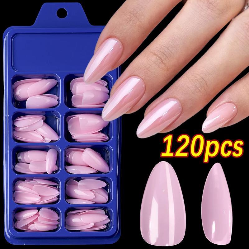 120Pcs 9-Colors French Fake Toenails Summer Short Square Press On Toe Nails Tips Glossy Pink Brown Full Cover False Toenail Easy to Use Long Lasting Nail Art Decorations