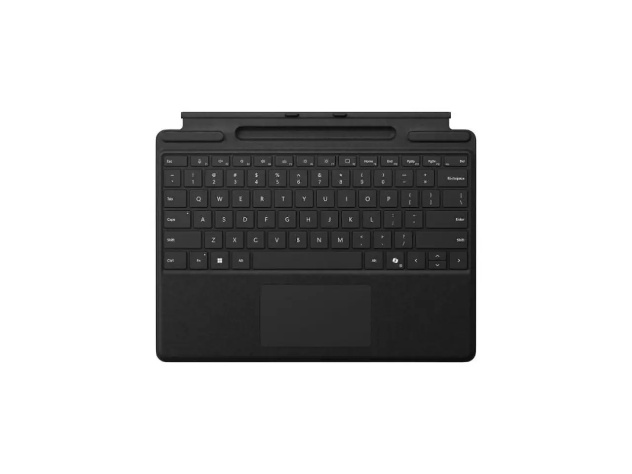 Microsoft Surface Pro Keyboard with Pen Storage, Compatible with Copilot+ (11th Edition), Surface 9 and 8, Alcantara Material, Black