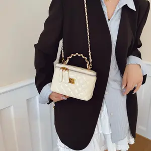 2026 New Arrival | Elegant Textured Mini Bag | Square Vanity Case Shoulder Crossbody Pu Leather Handbag