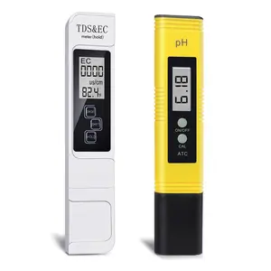 PH Meter, TDS Meter Combo, Pool Water Test Kit, PH Tester Digital, PPM Meter, 0.01 Resolution TDS PH EC Temperature 4 in 1 Set for Drinking Water, Hydroponics, RO System, Aquarium, Swimming