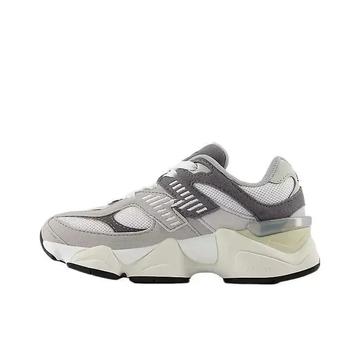NEW BALANCE 9060 'Raincloud' Preschool Sports Trainer - Futuristic Grey Mesh & Suede Footwear with Plush Cushioning for Everyday Wear, Sports Sneakers Trainer, Sneakers