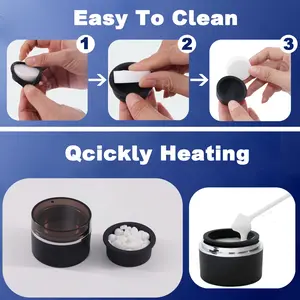 Mini USB Facial Waxing Machine, Wireless Portable Eyebrow/nose/ear Hair Removal Heater, Cute Palm Design, Home Travel Grooming Tool