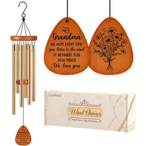 Gifts for Grandma, Grandma Wind Chime, Mother's Day Best Gift for Grandmother, Grandma Birthday Gifts from Grandchildren, Grandma Gift for Mother's Day Thanksgiving Christmas