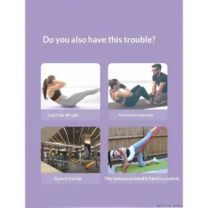 Pedal Resistance Band Multi-functional Pull Trainer, Home Sit-up Assisted Resistance Rope