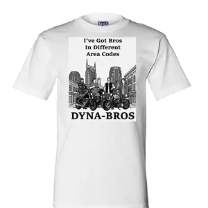 Dyna Bros Area Codes Heavyweight Tee Shop Humor Series 100% Union Made American Staple Full Cut Design Classic Hip Hop Fashion - Cotton