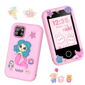 Children's Toy Mobile Bhone, 3.8-Inch Touch Screen Learning Toy Mobile Phone for Toddlers, Dual Cameras, Game, Music Player