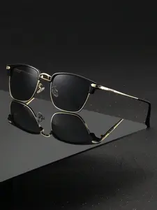 1 Pair Unisex Simple Style Plain Color Square Sunglasses, Casual Trendy Sunglasses For Everyday Use, Fashion Sunglasses For Outdoor Activities, High Quality Sunglasses