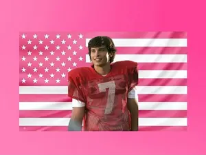 Tom Welling Flag, Pink Aesthetic Wall Flag, Tom Welling Football Flag, Actor Fan Room Decor hot actor wall art tv show tapestry
