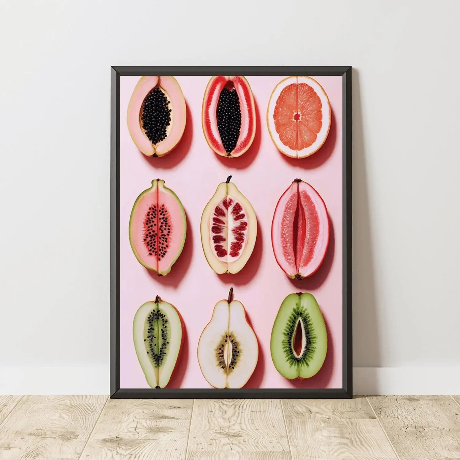 Women'S Fruit Slice Wall Arts Vintage Poster Empowerment Body Positivity Signature Art Print for Home Bedroom 12X16 Inches