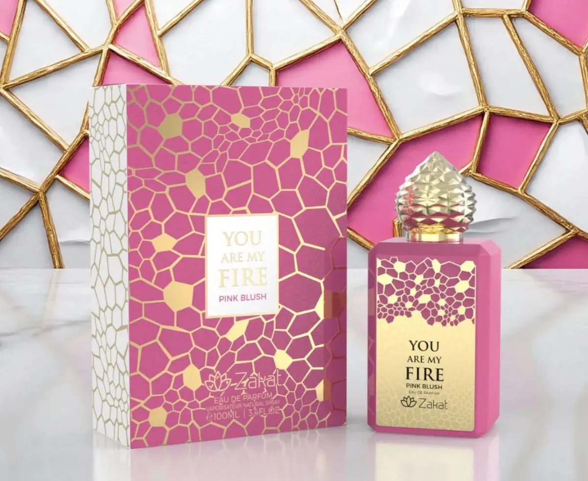 Armaf You Are My Fire Blush Pink Unisex Floral Oriental Perfume - 100ml (3.4oz) Signature Scent, Fiery Blend Non-Toxic Refreshing EDP with Lily-of-the-Valley, Blackcurrant, Musk, Sandalwood, Vodka, Basil, Amber, Peach, Patchouli, Bergamot, Raspberry, Lily