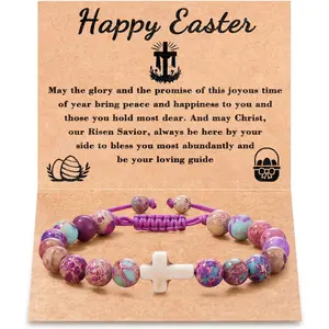 Easter Basket Stuffers for Teens/Girls/Boys/,  Bracelet Baptism Communion Confirmation Christian  Gifts
