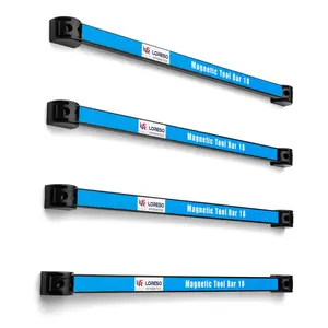 Magnetic Tool Holder 18 Inch, Set Of 4 Magnetic Tool Bars, Heavy-Duty Metal Magnet Strip Tool Organizers Rack for Screwdrivers, Pliers, Wrenches, Knives with Wall Mount Brackets and Screws